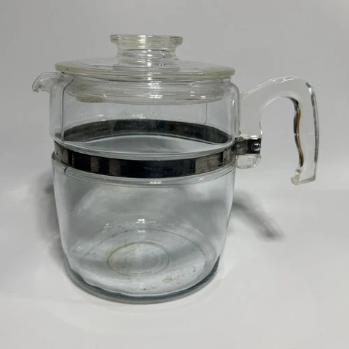 Vtg Pyrex Flameware 7759-B Glass Percolator Coffee Pot w/ Lid Only 6-9 Cup As-IS