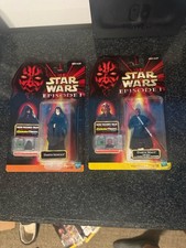 Star Wars Episode I Action Figure Lot – Darth Maul & Darth Sidious –ComTech –MOC