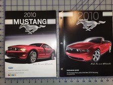 2010 Ford Mustang Package Guide and Product Information Book Brochures Lot of 2