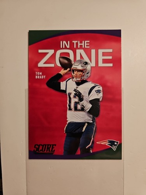 #ad 2020 SCORE RARE GREEN TOM BRADY IN THE ZONE A VERY HARD PULL READY TO GRADE CARD $72.00