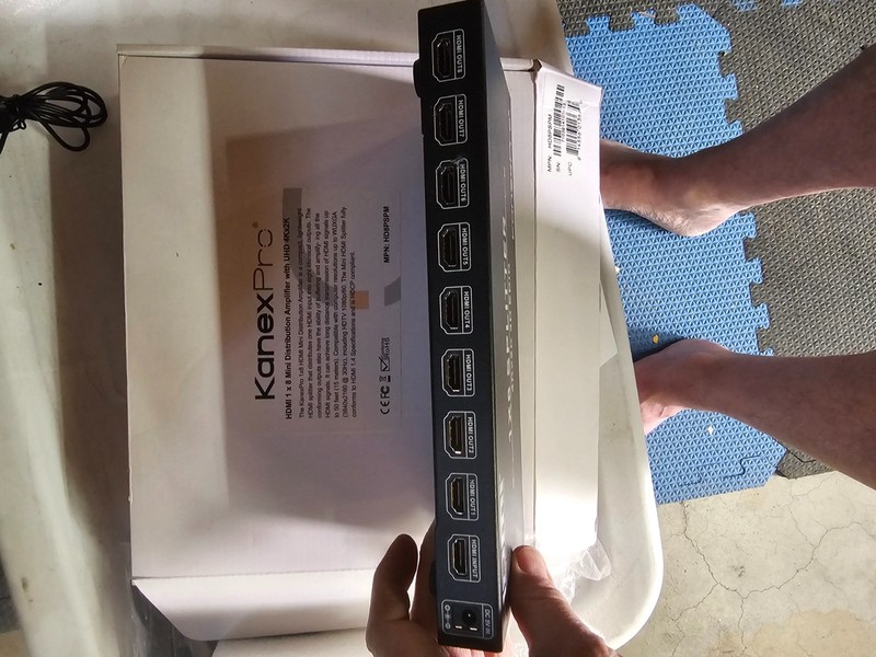 KanexPro HDMI 1 x 8 Distribution Amplifier With Full HD 1080p Model HD8PSPM