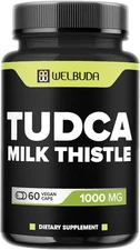 1000Mg Tudca Supplement with Milk Thistle Extract - 60 Vegan Capsules - Support