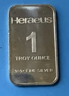 HERAEUS 1 OZ 0.999+ FINE SILVER BAR