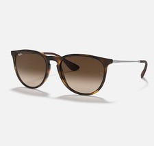 Ray-Ban Erika RB4171 Dark Brown Havana Matte Gradient Lens Sunglasses 865/13 3N