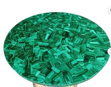 piano tavolo marmo centro caffè intarsiato arredamento casa verde malachite antico