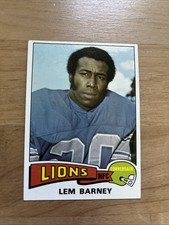 1975 Topps, Lem Barney #365, Detroit Lions HOF