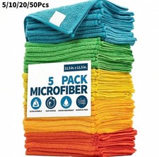 Microfibre Cleaning Cloths Kitchen Valeting Dusters, Wash Towel, 30x30cm, Dollz