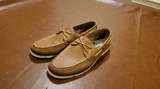 10.5 Men’s SPERRY TOP-SIDER  TAN BROWN Perforated Leather BOAT SHOE LOAFER -EUC!