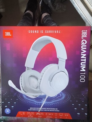 JBL Quantum 100 Over-ear Headphones - White