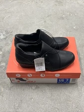 JBU “Kyley” Versatility, Style & Comfort (Black faux Leather) Heeled Shoe - S 7