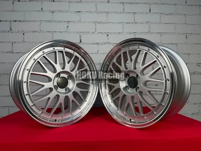 4x roues 17" style BBS LM 4X100 à plat profond 7.5J ET25 adaptées pour VW HON... - Photo 1/4
