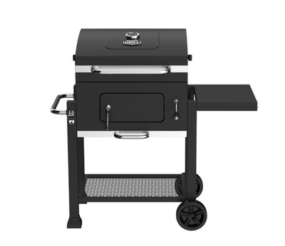 Expert Grill Charcoal Grill, 24 Inch Heavy Duty Charcoal Grill with Wheels, Blac