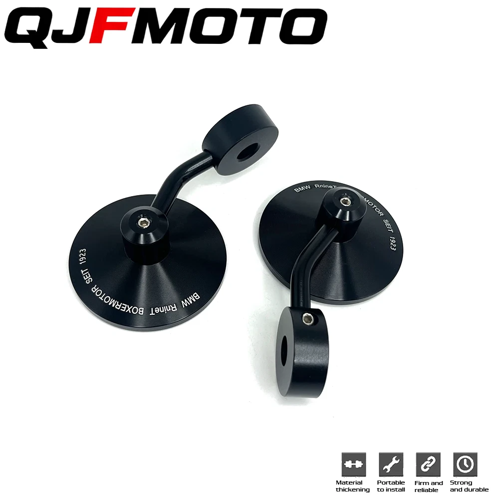 Handlebar Bar End Rear View Mirrors For BMW R9T RNINET Pure Scrambler 2014-2023