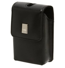 Canon Leather Black Carrying Case Bag for PowerShot ELPH Digital Cameras Great