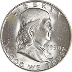 1950-D Franklin Half Dollar - Full Bell Lines