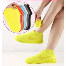 Reusable Waterproof Rain Shoe Covers Silicone Overshoes Boot Cover Protector UK