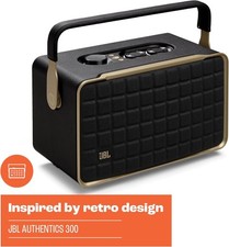 JBL - Authentics 300 Smart Home Speaker - Black