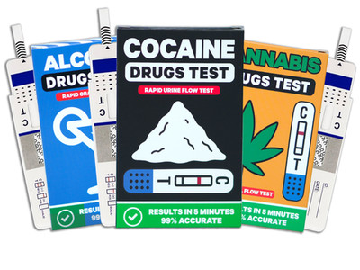 Drogentest-Set - Rapid Lateral Flow Urin/Speichel - Fun Gag Geschenk & Home Test Kit