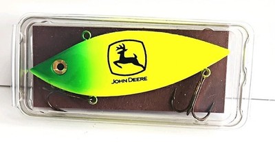 John Deere Fishing Rattle Lure, JD Green/Yellow, Limited Licensed Series NOS