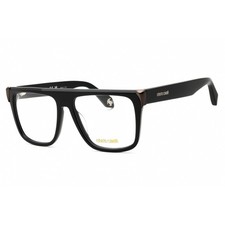 Roberto Cavalli Unisex Eyeglasses Shiny Black Rectangular Frame VRC025V 0700