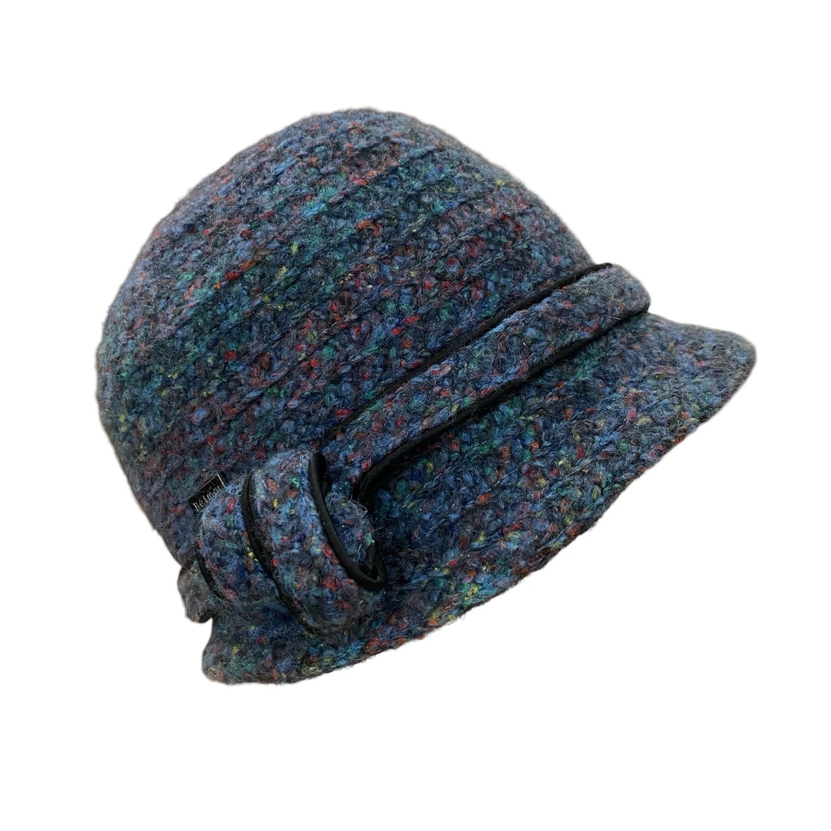 Betmar Gray Multi-Color Tweed Cloche Hat Wool Blend w/ Side Bow Winter Hat Betmar Gray Multi Color Tweed Cloche Hat with | Mercari main image 4