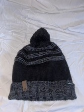 Adidas Mens Beanie Black Knit Hat Climawarm Pom-Pom Lined Cozy Snow Unisex