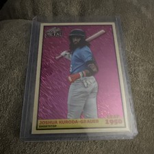 2026 Leaf Metal 1950 Joshua Kuroda-Grauer Purple Mojo 1/6 SSP Athletics Prospect