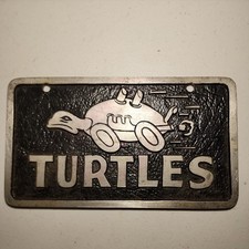 Vintage Cast Aluminum Turtles Rare Car Club Plaque Collectable Auto Iguc Vintage Cast Aluminum Turtles Rare Car Club Plaque Collectable Auto Iguc
