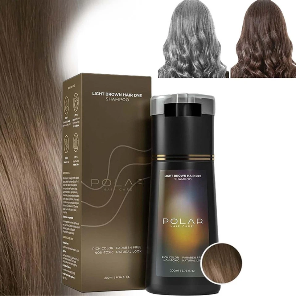 1/2PCS Polar Hair Dye Shampoo ,Color Shampoo Hair Dye for Women & Men New 200ML - image 3 of 4