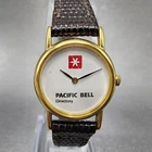 VTG Seiko Watch Women 20mm White Dial Gold Tone Round 2Y00-0A10 New Battery