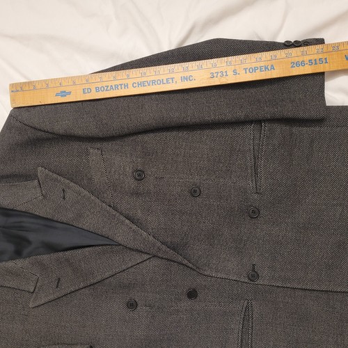 VTG Lanificio Cerruti 1881 Mens Double Breasted Wool Suit 2 Pc 42, 28x29 - Picture 9 of 17