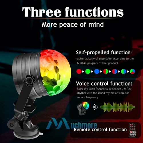 RGB LED Projector Party Disco Club DJ Light Crystal Magic Ball Effect Stage Lamp - Picture 5 of 15