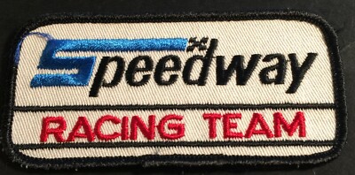 VINTAGE SPEEDWAY SNOWMOBILE MINI-BIKE PATCH NEW 2'' X 5'' RARE (751)