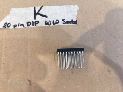 20 Pin DIP Wire Wrap Socket - Lot of 20 - Mill-Max 123-93-320-41-001000