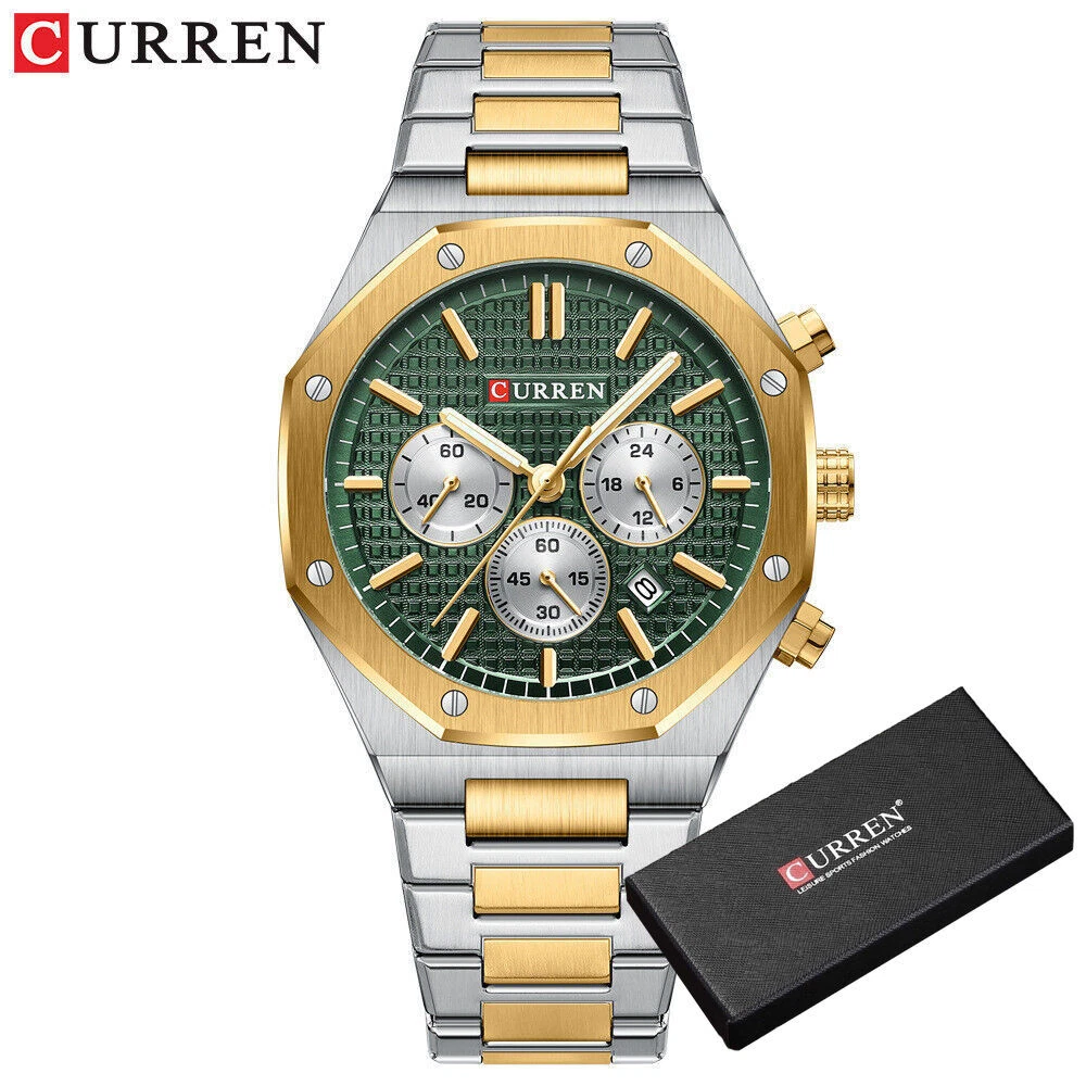 gold green w box
