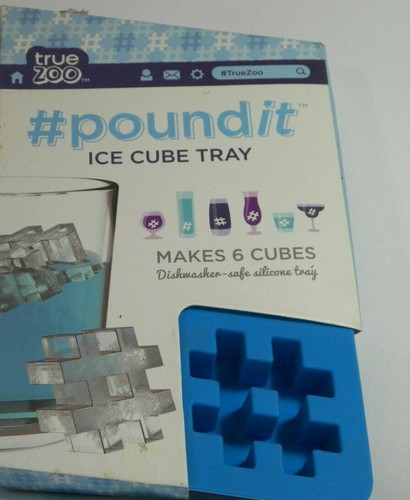 Lot of 3 Pound It # Ice Cube Tray Makes 6 Cubes FUN PARTY GIFT NEW - 第 3/4 張圖片