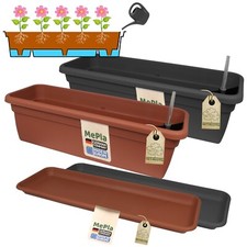 Bac À Fleurs XXL Pour Balcon Avec Système D'Arrosage Ou Soucoupe XXL