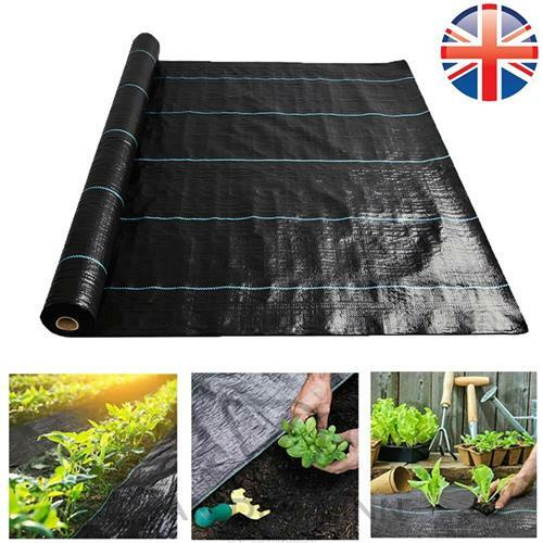 VDL *50 FREE PEGS* 2M x 50M 100GSM HEAVY DUTY WEED CONTROL FABRIC
