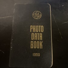 Vintage Photo Data Book GE 1950 112 Pages 3"x5"