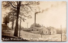 Mantua OH~Standard Oil Pump Station~Water Tower~Smoke Stack ~Dirt Rd 1908 RPPC