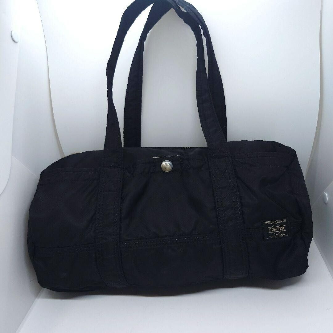 Yoshida Porter Tanker Duffle Bag Boston Bag S Black Hand Bag Men Women Used Yoshida Porter Tanker Duffle Bag Boston Bag S Black Hand Bag Men Women Used