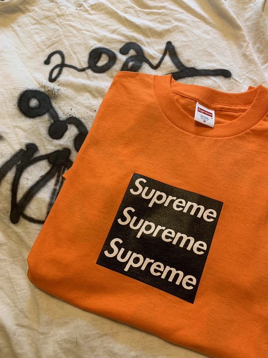 Supreme x Asspizza Triple Box logo Tee – EdenClothingCo