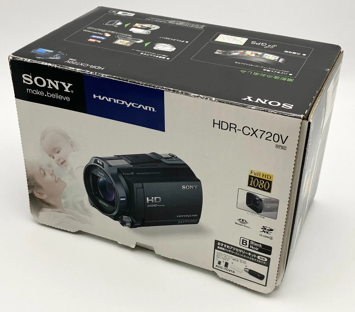 SONY HDR-CX720V Video Camera Handycam Int Memory 64GB Japanase Used FedEx