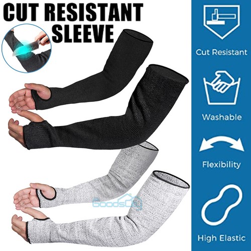 1/2 Pares Protectores de Brazo Corte Resistente al Calor Manga, Resistente a Quemaduras Anti Abrasión - Imagen 3 de 16