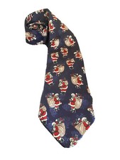 Men's Dino Orsini Christmas Santa Claus Necktie - 100% Polyester Made in USA Tie
