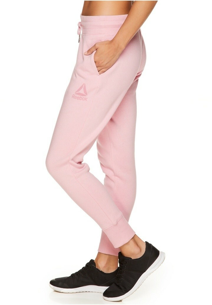 Reebok Womens' Cozy Fleece Jogger Sweatpants with Pockets eBay