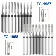 Dental Tungsten Carbide Burs Metal Cutting FG 1.6mm for High Speed Handpiece