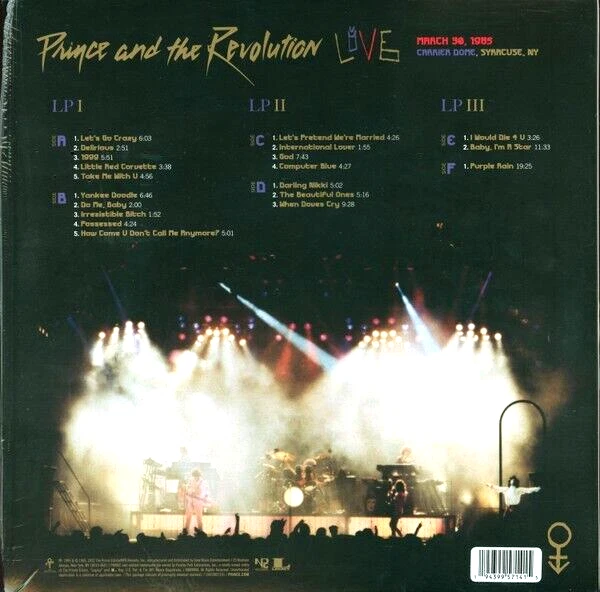 PRINCE AND THE REVOLUTION - LIVE SYRACUSE 1985 - 3 LP VINYL NEW 16 Page Booklet - image 3 of 4