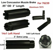 14x1 Left Hand Thread Low Concussion Muzzle Brake Compensator For 7.62x39mm