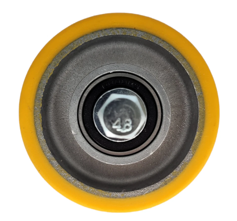 4x Schwerlastrolle Transportrolle Rad 80 100 125 Polyurethan Lenkrolle Bremse - Bild 3 von 3